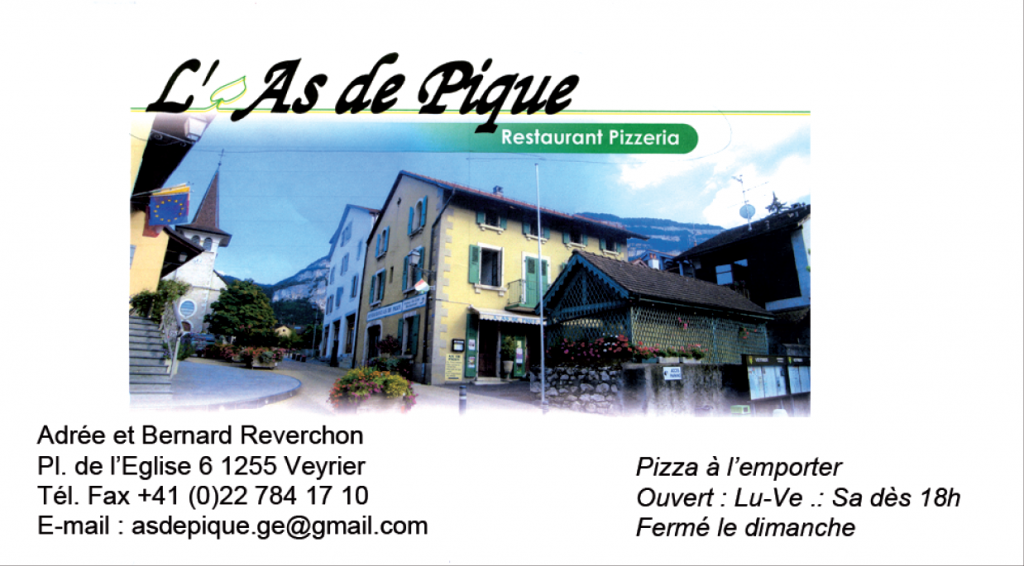 L'As de Pique – Café, Restaurant à Veyrier